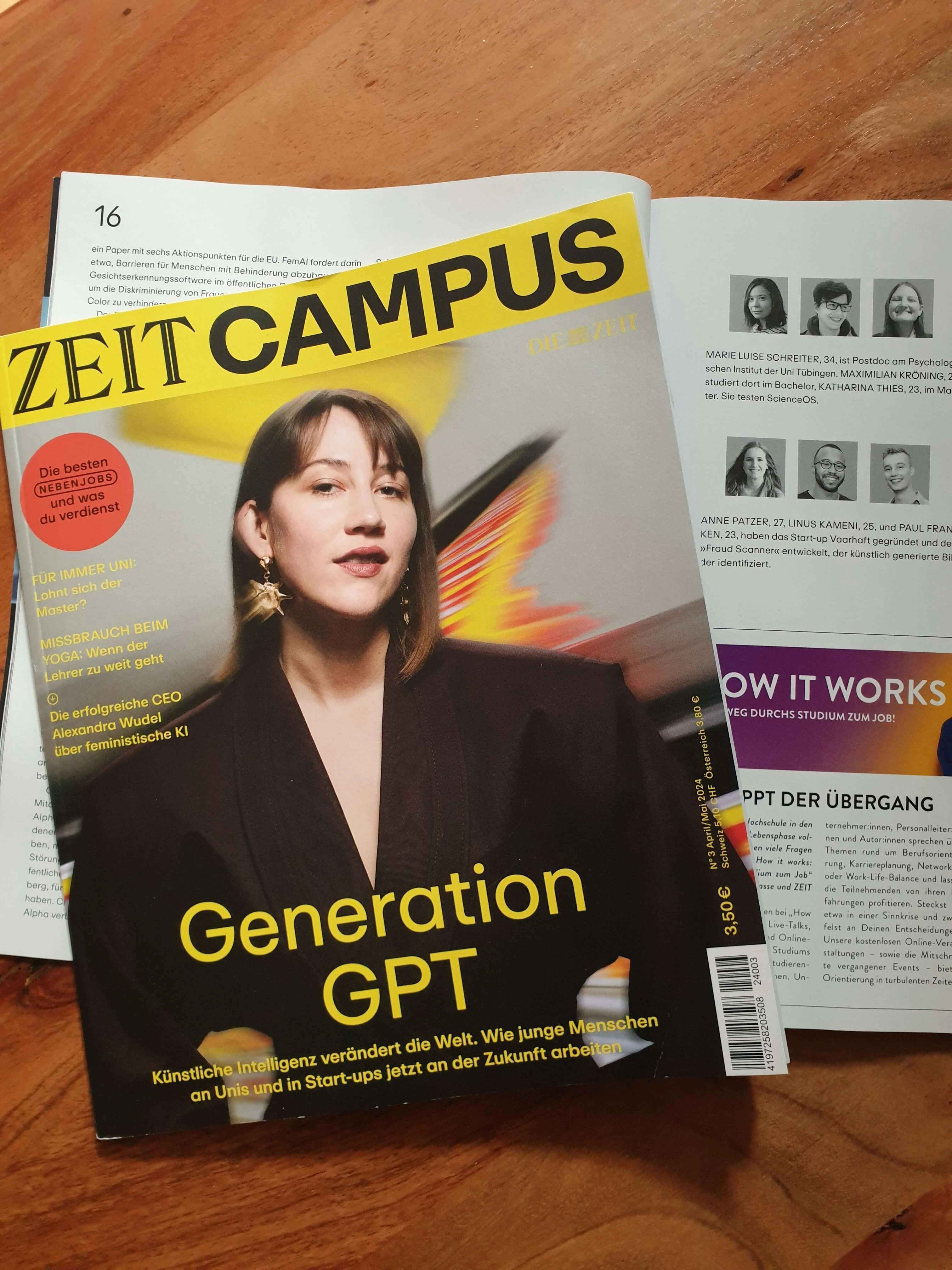 Our article in ZEIT CAMPUS